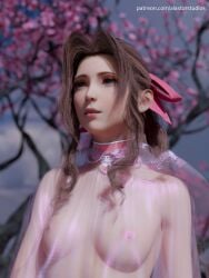 1female 1girls 3d 3d_(artwork) aerith_gainsborough alastor_studios breasts daz3d daz_studio female female_focus female_only final_fantasy final_fantasy_vii final_fantasy_vii_rebirth final_fantasy_vii_remake goddess green_eyes me nipples self_upload square_enix tag