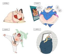 ass_focus better_with_salt big_ass big_belly big_breasts color dark_magician_girl delicious_in_dungeon dungeon_meshi king_of_fighters mai_shiranui marcille_donato overweight sketch thick_thighs yu-gi-oh!