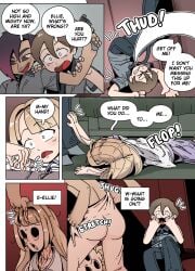 color comic ellie_(impunderneath) english_text female impunderneath original original_character what_the_fuck