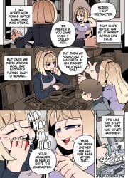 color comic ellie_(impunderneath) english_text female impunderneath original original_character possessed possession