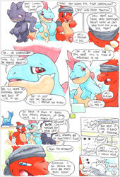 argon_vile banette blue_body blue_eyes charmeleon comic comic_page croconaw english_text flaccid heracross nintendo orange_body page_2 page_number penis pokemon pokemon_(species) purple_body red_eyes text