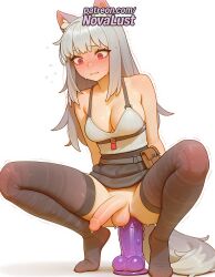 1futa 2025 ai_generated anal anal_object_insertion animal_ears artist_name belt blush breasts bust chest cleavage cock dick dildo dildo_riding erection flying_sweatdrops futanari hi_res high_quality high_resolution highres long_hair motion_lines myuri_(spice_and_wolf) newhalf no_panties novalust object_insertion patreon patreon_username penis precum sex_toy solo spice_and_wolf squatting stable_diffusion testicles thighhighs trembling twitching_penis uncensored vibrator watermark