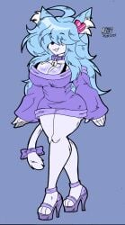 1girls breasts cleavage dated feet furry roblox roblox_avatar roblox_developer robloxian souldrivenbykids souldrivenlove sweater tagme thighs zhengfox