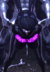1girls 3d ahe_gao anal anal_insertion anal_sex animated ass bodysuit bunny_ears bunny_girl cutebuneira doggy_style female femsub final_fantasy final_fantasy_xiv interracial interspecies kaminakirei munt_works prison_guard_position restrained sex sex_from_behind size_difference sound source_filmmaker tagme tongue_out video viera