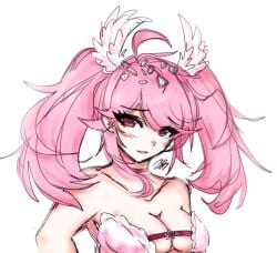 2024 angel_wings artist_upload bigoldstinker blush breasts cleavage high_quality highres ibispaint_(artwork) ibispaintx long_hair looking_at_viewer medium_breasts oc original original_artwork original_character self_upload sfw smile smiling_at_viewer succubus tears
