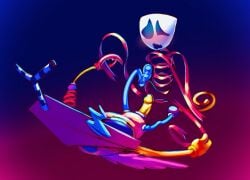 1girls abstragedy ambiguous_gender dildo gangle_(the_amazing_digital_circus) glitch_productions nonbinary qwertykirby the_amazing_digital_circus toy zooble_(the_amazing_digital_circus)