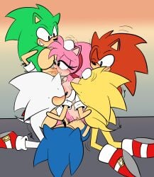 amy rose from classic sonic (universe) by demichan