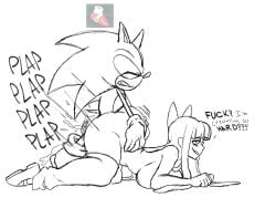 sonic the hedgehog from panty & stocking with garterbelt by blackchaos64
