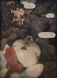2025 abs absurd_res animal_genitalia animal_penis anthro anthro_on_anthro balls balls_on_face balls_suck balls_tuft balls_worship bara big_balls big_penis biped blaidd_(elden_ring) bodily_fluids body_worship bruno_(rossciaco) canid canine canine_genitalia canine_penis canis claws collar cum cum_on_face dialogue digital_media_(artwork) duo elden_ring english_text erection facial_scar fangs fanofthefurr finger_claws foreskin fromsoftware fur furry gay genital_fluids genital_worship genitals hi_res huge_balls humanoid_genitalia humanoid_penis knot male male/male male_anthro mammal muscular muscular_anthro muscular_male musk musk_cloud mythological_canine mythological_creature mythology nude nude_anthro nude_male open_mouth open_smile oral pecs penis precum pubes pubic_hair purple_eyes red_penis scar scars_all_over sex smile speech_bubble sucking sweat sweaty_body sweaty_legs teeth text tongue tongue_out tuft uncircumcised werecanid werecanine werecreature werewolf wolf yaoi yellow_eyes
