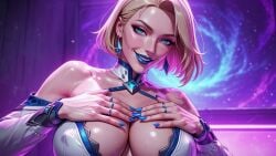 ai_assisted ai_generated ai_voice_acted ass blonde_hair blue_eyes butt_focus cowgirl_position emma_frost emma_frost_(marvel_rivals) large_ass large_breasts looking_at_viewer marvel marvel_comics marvel_rivals moaning moaning_in_pleasure open_mouth phone pov recording saraserah short_hair spanking squatting squatting_cowgirl_position tagme teasing teasing_viewer thick_ass thick_thighs vaginal_penetration vaginal_sex video video_games