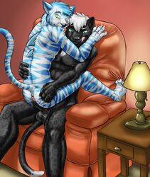 anal anthro feline flit fur furry furry_only gay male panther riding sex storm-tiger stripes tiger yazoozaku