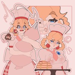 patissiere peach from mario (series) by elidan art