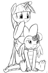 black_and_white cutie_mark dragon equine erection female feral friendship_is_magic hair horn horse magic male mindfuck monochrome my_little_pony penis plain_background spike_(mlp) straight tg-0 twilight_sparkle_(mlp) unicorn