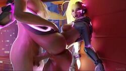 1girls 3d against_wall animated ass augmented_sombra big_breasts blizzard_entertainment breasts dark-skinned_female dark_skin duo female interracial kaie.vie. latina male no_sound overwatch overwatch_2 pale-skinned_male pale_skin penis pussy sex shorter_than_30_seconds shorter_than_one_minute sombra straight thighhighs vaginal_penetration video video_games