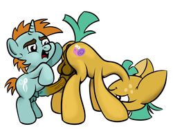 color duo friendship_is_magic horn male my_little_pony penis smooth_skin snails_(mlp) snips_(mlp) unicorn yaoi