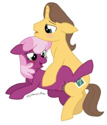 blush cheerilee_(mlp) dr_stable_(mlp) earth_pony equine female friendship_is_magic fur horse horsecock male my_little_pony mysterious_mew open_mouth penetration penis pony pussy sex straight tongue vaginal_penetration