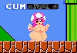 1girls ahe_gao animated barefoot blush blush_stickers breasts cecebell completely_nude completely_nude_female double_v female female_only full_body large_breasts mario_(series) moaning mushroom_girl mushroom_humanoid naked naked_female nintendo nipples nude nude_female pixel_animation pixel_art rolling_eyes shortstack solo solo_female super_mario_bros._(nes) tagme thick_thighs toadette tongue tongue_out v visible_breath