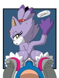blaze the cat from sega by spindasher98