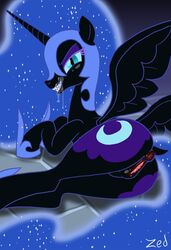 alicorn anus ass closed_legs equine female friendship_is_magic horse my_little_pony nightmare_moon_(mlp) pony princess_luna_(mlp) pussy solo zed001