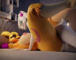 3d 3d_model 3d_render anthro bed commission crossover digi_(yourdigimongirl) digimon female furry male male/female mayosplash missionary_position nitenight relsei_(ralsei746) sex sykonejo_(modeler)