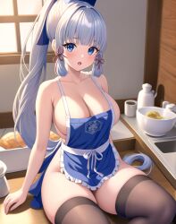kamisato ayaka from genshin impact by slombert