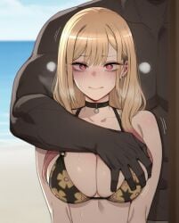 1boy 1boy1girl 1girls 2025 absurd_res ai_assisted ai_generated anime aqua051 beach big_breasts bikini bikini_top blacked blonde_hair blush blush breasts breasts cheating clothed clothing dark-skinned_male dark_skin duo eyebrows fear female female female_focus grabbing grabbing_breasts grabbing_from_behind hair hi_res high_quality high_resolution highres huge_breasts human kitagawa_marin large_breasts light-skinned_female light_skin long_hair looking_at_viewer male male/female massive_breasts netorare ntr outdoors outside red_eyes scared scared_expression scared_face shaking simple_background sono_bisque_doll_wa_koi_wo_suru standing straight sweat sweatdrop sweating tagme touching_breast uncensored unseen_male_face upper_body watermark white_body white_skin yellow_hair young young_female