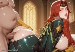 ai_generated alternate_version_at_source big_breasts bodysuit breasts female grabbing_ass green_eyes hips hypet indoors jean_grey long_hair marvel marvel_rivals phoenix phoenix_(marvel_rivals) phoenix_(x-men) prone_bone red_hair sex shiny_skin suit tagme thick thick_ass thick_legs thick_thighs thighs tight_clothing tight_suit video_game_character video_games wide_hips x-men