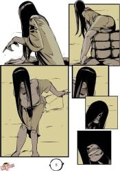 1girls breasts cleavage comic female_only ghost ghost_girl hair_covering_eye okunev page_5 solo solo_female tagme the_ring well yamamura_sadako