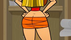 2d blonde_hair busty female female_focus female_only hourglass_figure lindsay_(tdi) long_hair skimpy skimpy_clothes tagme total_drama_island wide_hips yenvudu