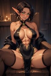 ai_generated dark_elf dark_elf_female elf elf_female female