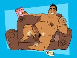 bara brown_skin couch don_pornito fat_male latino male mexican_male musk packages_from_planet_x troll_moko yaoi