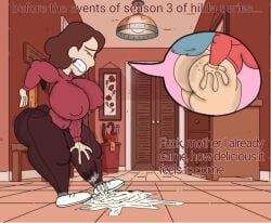 1futa adult_and_teenager ass ass_grab big big_ass_(futa) boobs_and_butt_pose breasts chubby_female chubby_futa clothed clothing cum cum_expulsion cum_in_clothes cum_in_pants cum_through_clothes cumming dialogue english_text erect_nipples_under_clothes erect_penis erection erection_under_clothes excitation excited_female fantasizing female fully_clothed futa_focus futa_on_female futanari groan heart hilda_(hilda) hilda_(series) huge_ass huge_breasts huge_cock human imagination incest intersex johanna_(hilda) light-skinned_female light-skinned_futa light_skin loud_moans masturbation milk milking mother_and_daughter netflix_character penis pleasure_face robin2024_(artist) self_upload sigh sighing solo sweat sweating teeth_clenched text thick_thighs tired unwanted_erection wide_hips