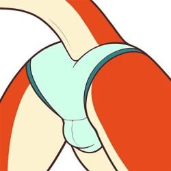 1:1 alien alpha_channel anthro ass bent_over briefs bulge clothing detailed_bulge digital_drawing_(artwork) digital_media_(artwork) disney experiment_(lilo_and_stitch) fan_character ferlo flat_colors lilo_and_stitch male male_only multicolored_body orange_body outline presenting presenting_hindquarters red_body shiuk simple_background solo tail telegram_sticker transparent_background two_tone_body underwear white_body white_outline