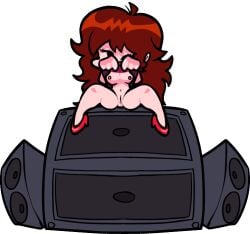 ;3 animated auburn_hair blush bouncing bouncing_breasts breasts breasts_out cum cumming edit female fingering fingering_pussy flashing friday_night_funkin girlfriend_(friday_night_funkin) hev_(art4henry) high_heels kissy_face legs_spread legs_up lulufu no_bra no_panties partially_clothed pointing pussy sitting speakers spread_legs spread_pussy spreading_pussy