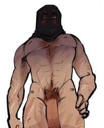 branded konig konig_(call_of_duty) masked masked_male massive_penis massive_thighs tattoos thick_thighs