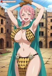 1girls ai_generated aindroidparanoid ass ass big_ass big_breasts big_butt bikini_armor breasts busty cleavage curvy cute fat_ass female female_only gigantic_breasts hair hi_res hips huge_ass huge_breasts human large_ass large_breasts legs massive_breasts narrow_waist one_piece pink_hair rebecca_(one_piece) slim_waist tagme thick_ass thick_thighs voluptuous waist wide_hips
