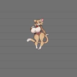 arsfromnowhere_(artist) big_breasts cat_ears cat_tail catgirl feline furry gigantic_breasts huge_breasts monster_girl sketch thick thick_ass
