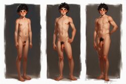 age_difference age_progression aged_up ai ai_art ai_generated athletic athletic_male balls colorluck dick flaccid flaccid_penis male older_male penis pubes pubic_hair saggy_balls teen teen_boy teenage_boy teenager testicles twink young young_male younger_male