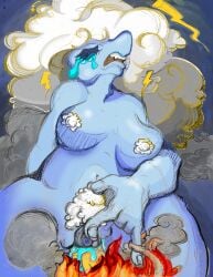 2025 3:4 5_fingers air_creature big_breasts bodily_fluids breasts cloud crying cunnilingus darkner deltarune digital_media_(artwork) electricity elemental_creature elnina_(deltarune) fangs female fingers forced forced_oral humanoid lanino_(deltarune) lightning lightning_bolt living_cloud living_moon male open_mouth oral pygoragal sex tears tears_of_pleasure teeth thunder undertale_(series) vaginal_penetration