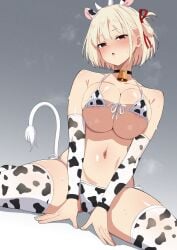 bikini breasts cow_print female hiru2952 large_breasts splits thick_thighs thighs