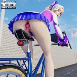 1girls 3d anal anal_beads anal_insertion ass ass_focus big_ass bike blonde_hair blue_eyes cheerleader fatterrocker fortnite fortnite:_battle_royale haylee_skye_(fortnite) no_panties pussy_juice pussy_juice_drip sex_toy sex_toy_in_ass vagina white_skin