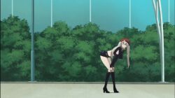 1boy 1girls animated armpits ass ass_focus big_ass blonde_hair blush breasts cameltoe female from_behind leaning_forward lily_(towa_no_quon) lips lipstick looking_back male no_sound pale_skin presenting presenting_ass red_eyes screencap shaking shaking_butt shorts tagme thick_ass thick_thighs thighhighs thighs towa_no_quon twintails upshorts video
