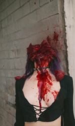 ai_generated ai_video ai_voice ai_voice_acted animated blood brown_eyes death exposed_areola exposed_areolae exposed_breasts exposed_nipple exposed_nipples firearm gore goth goth_girl gothic gun guro head_explosion jenna_ortega killed murder murdered nip_slip nipple_slip purple_hair shotgun small_boobs small_breasts small_tits tagme topless video violence