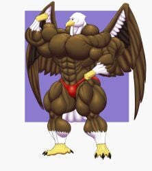 abs biceps big_muscles bird eagle large_muscles male muscles muscular muscular_arms muscular_legs muscular_male muscular_thighs pecs