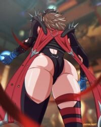 2d back_view big_breasts big_butt big_thighs big_titties breasts clothed curvaceous curvaceous_female curvaceous_figure curvy curvy_figure curvy_hips fantastic_four female female_focus female_only invisible_woman invisible_woman_(marvel_rivals) marvel marvel_comics marvel_rivals ryuujinart sue_storm yellow_hair yellow_hair_female