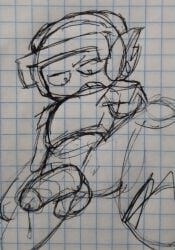angry_face brawl_stars larry_pecausa lawrie_(brawl_stars) male male_only penis precum precum_drip robot robot_boy robot_penis sketch