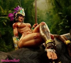 abs awilix_(smite) breasts female full_body smite