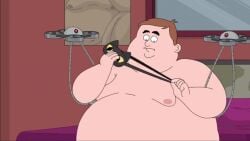 1male advertisement animated black_eyes brown_hair concerned confusion cop drones dusty_marlow edited fat_ass fat_fetish fat_male forced house male official_animation overweight paradise_pd robot robot_drones shorter_than_one_minute tagme twerking video voice_acted white_skin