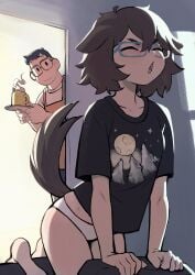 2024 colodraws dog_girl female howl underwear yoon_(colo)