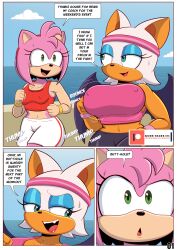 amy rose from sega by ike marshall